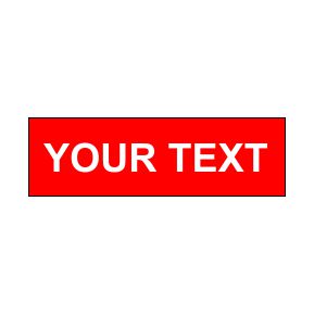 3/4 x 4 PLASTIC ENGRAVED PLATE